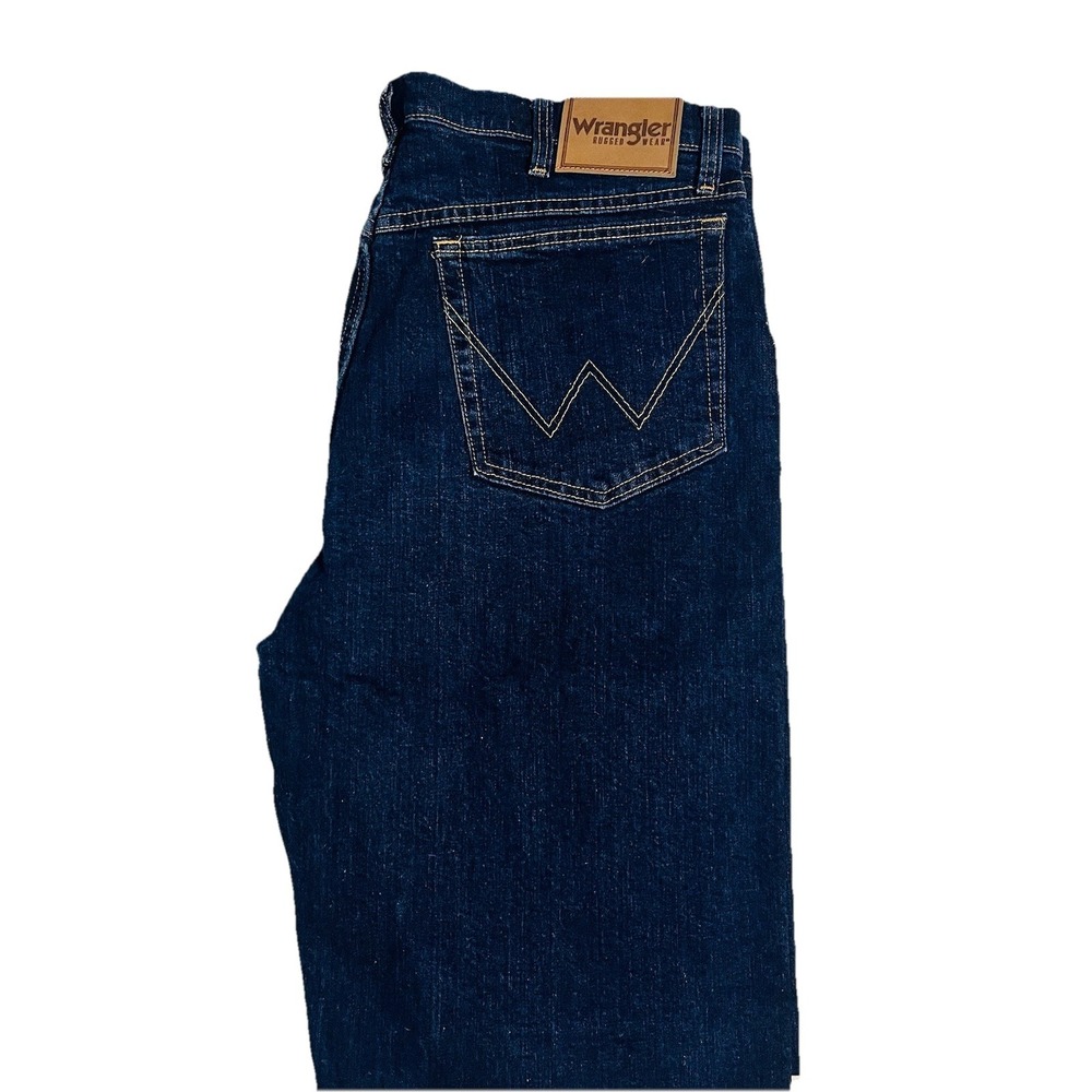 Wrangler‎ Jeans Mens 36x30  Flex Waist Straight Leg Denim Rodeo Cowboy Western